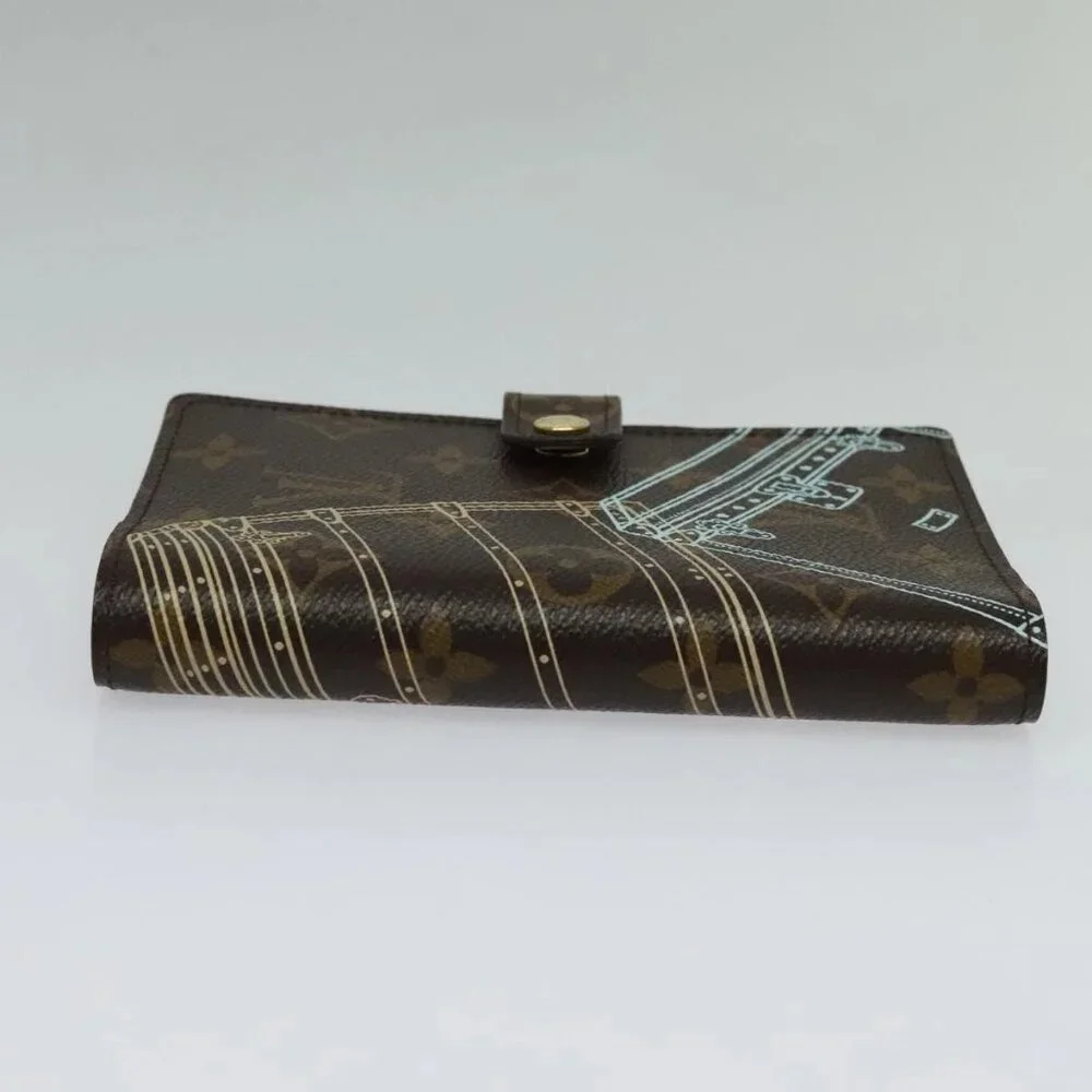 LOUIS VUITTON Monogram Trunk Agenda PM Day Planner Cover R20031 LV Auth 123439